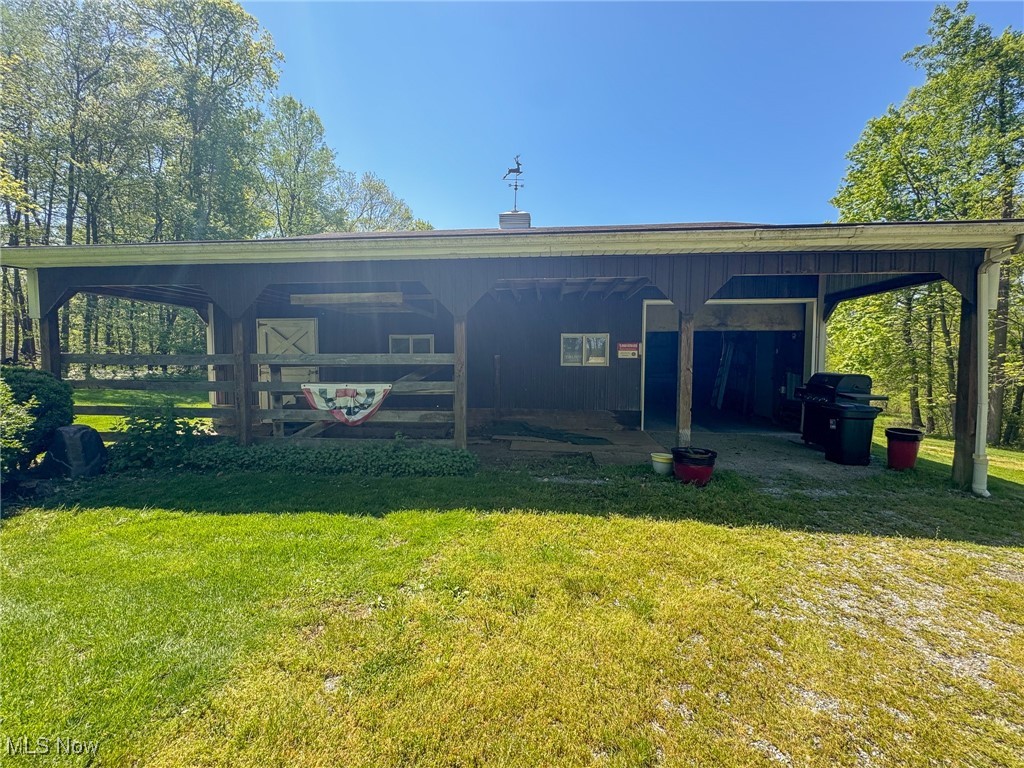 7780 Knauf Road Canfield, OH 44406 - Photo 42 of 48 barn with garage door, up to 4 more additional parking inside and 2 horse stalls