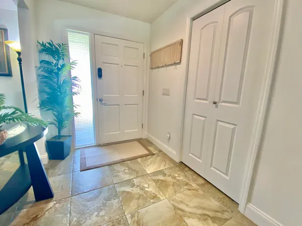 a view of front door