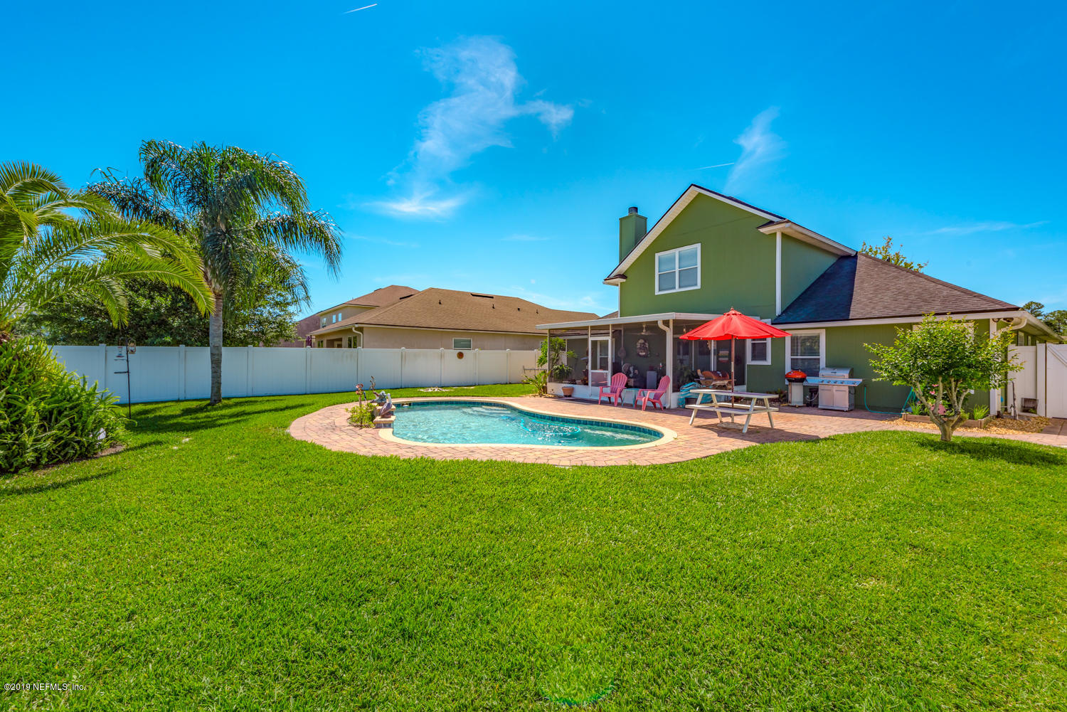 902 East Red House Branch Road St. Augustine, FL 32084 - Photo 25 of 39 a view of pool with lawn chairs and couches