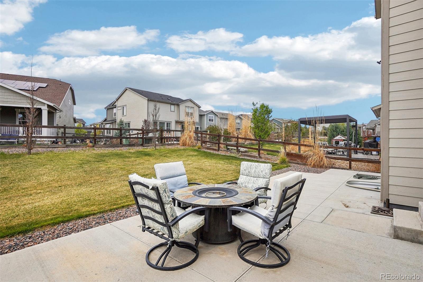 12797 Clearview Street Firestone, CO 80504 - Photo 24 of 44 a view of swimming pool with outdoor seating and city view