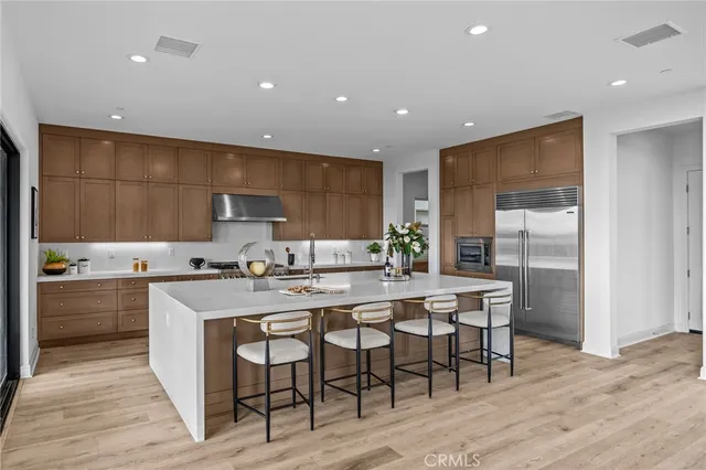 a kitchen with counter space cabinets and appliances