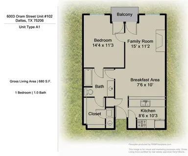 $239,000 | 6003 Oram Street, Unit 106, Dallas, TX 75206