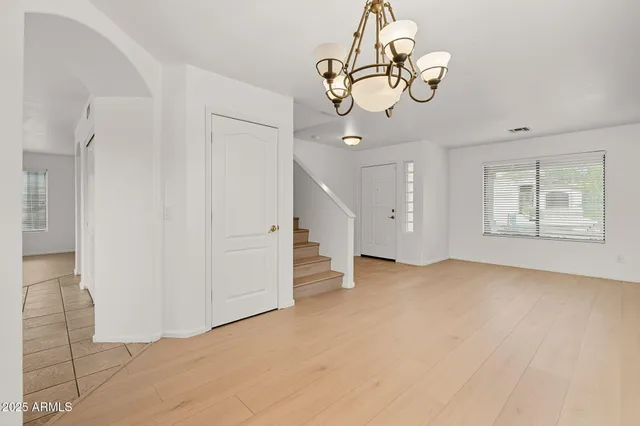 an empty room with window