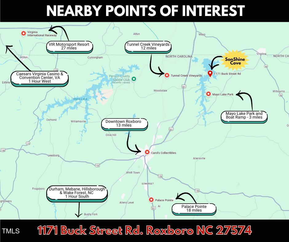 1171 Buck Street Road Roxboro, NC 27574 - Photo 60 of 63 Points of Interest