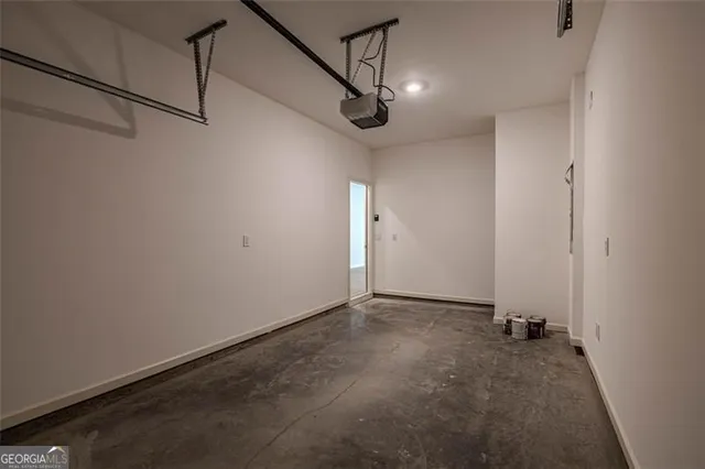 a view of a room with an entryway