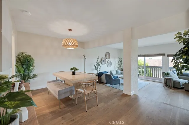 a view of a terrace with sky view