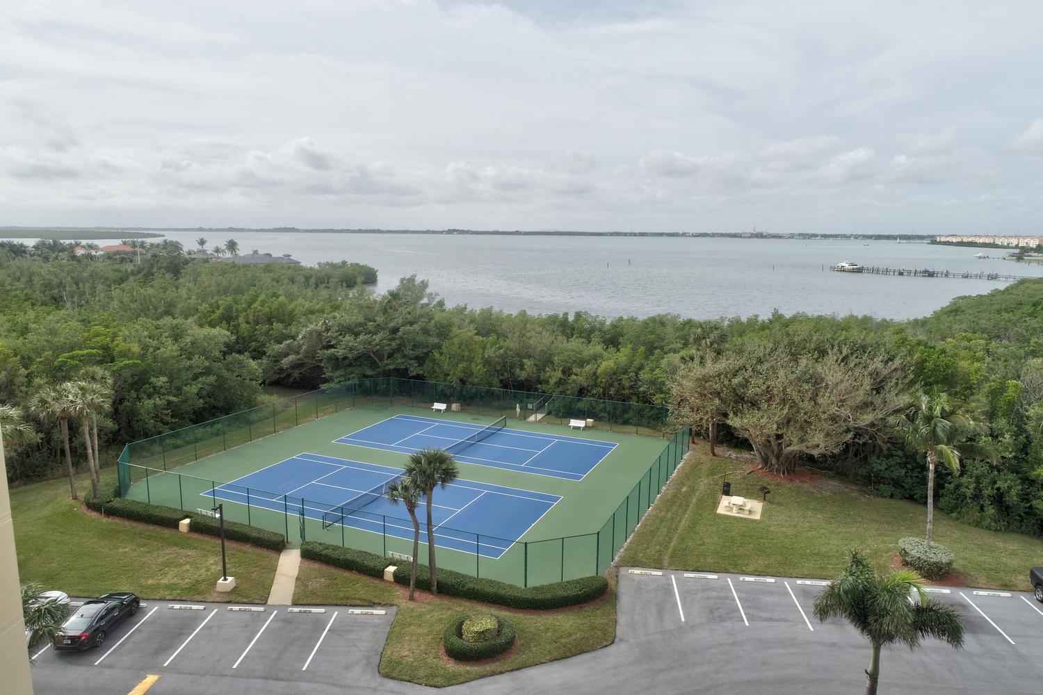 801 South Ocean Drive, Unit 404 Fort Pierce, FL 34949 - Photo 36 of 37 a view of a swimming pool with a yard