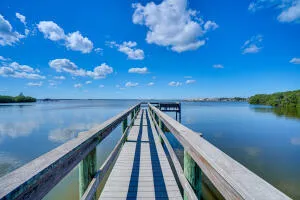 a view of a balcony with lake view