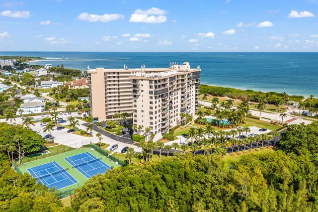 a view of ocean with a city