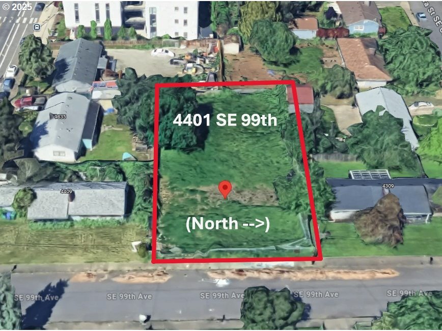 4401 Southeast 99th Avenue Portland, OR 97266 - Photo 4 of 6 a sign that is on the side of the road