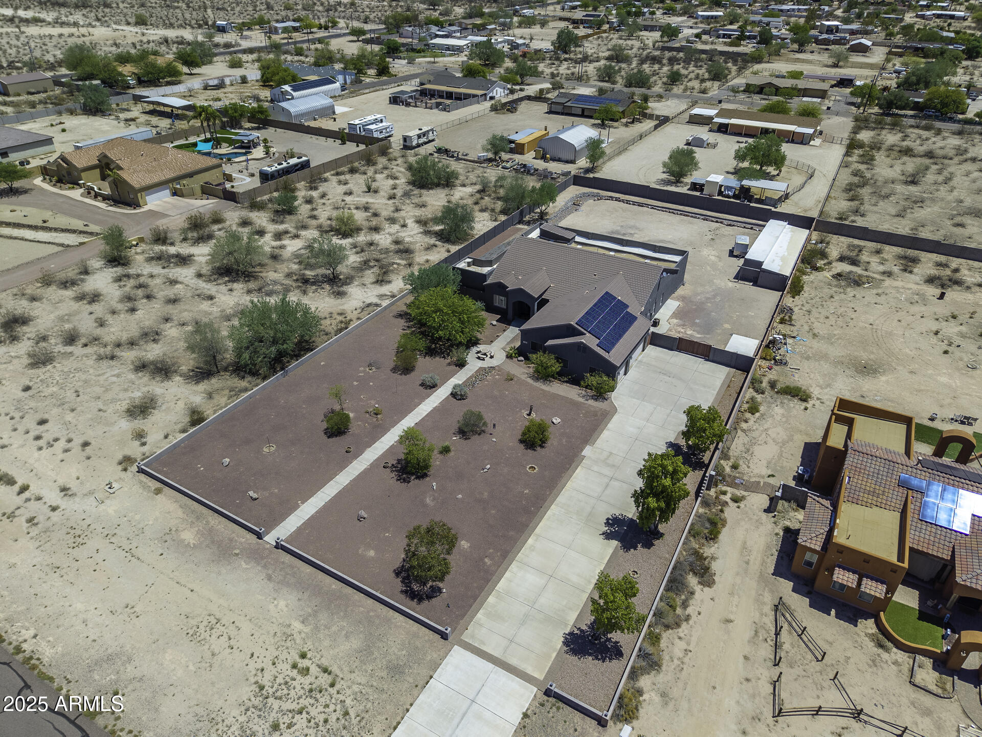 10203 North Burris Road Casa Grande, AZ 85122 - Photo 73 of 85 UAS Down View Front Right