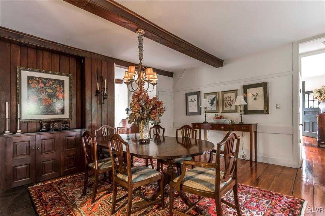 180 Durham Road Easton, PA 18042 - Photo 8 of 33 a view of a dining room with furniture and chandelier