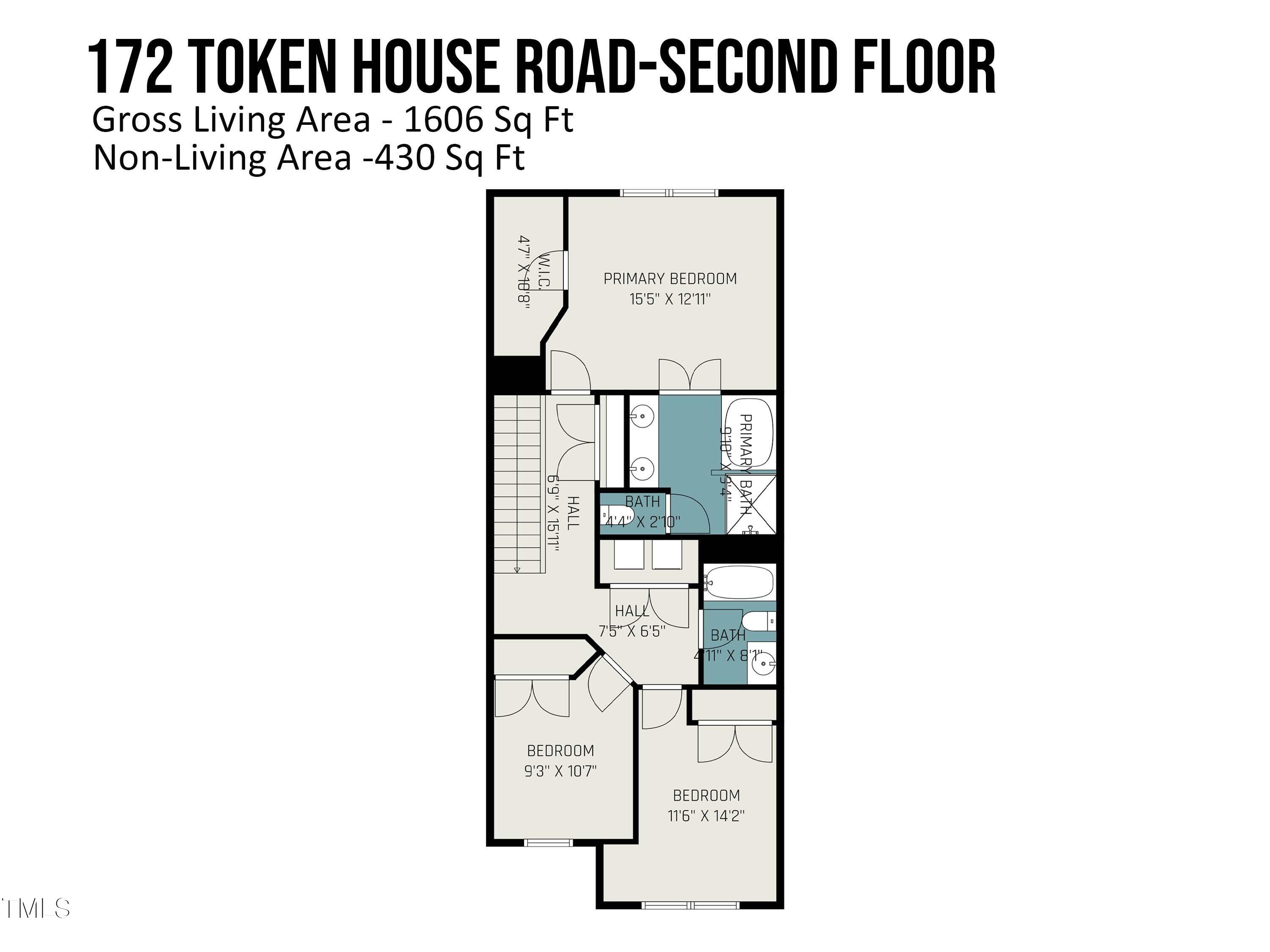172 Token House Road Durham, NC 27703 - Photo 27 of 30 172_token_house_road-second_floor_952
