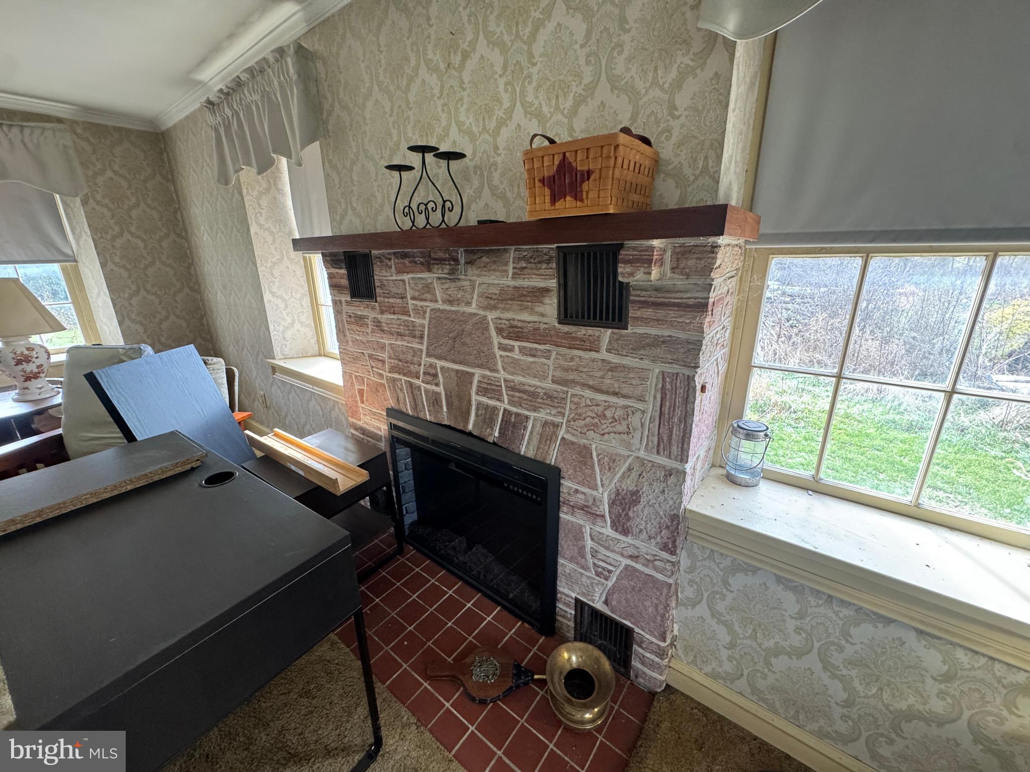 1-19032 Spring Run Rd Spring Run Spring Run, PA 17262 - Photo 68 of 79 a living room with furniture and a fireplace