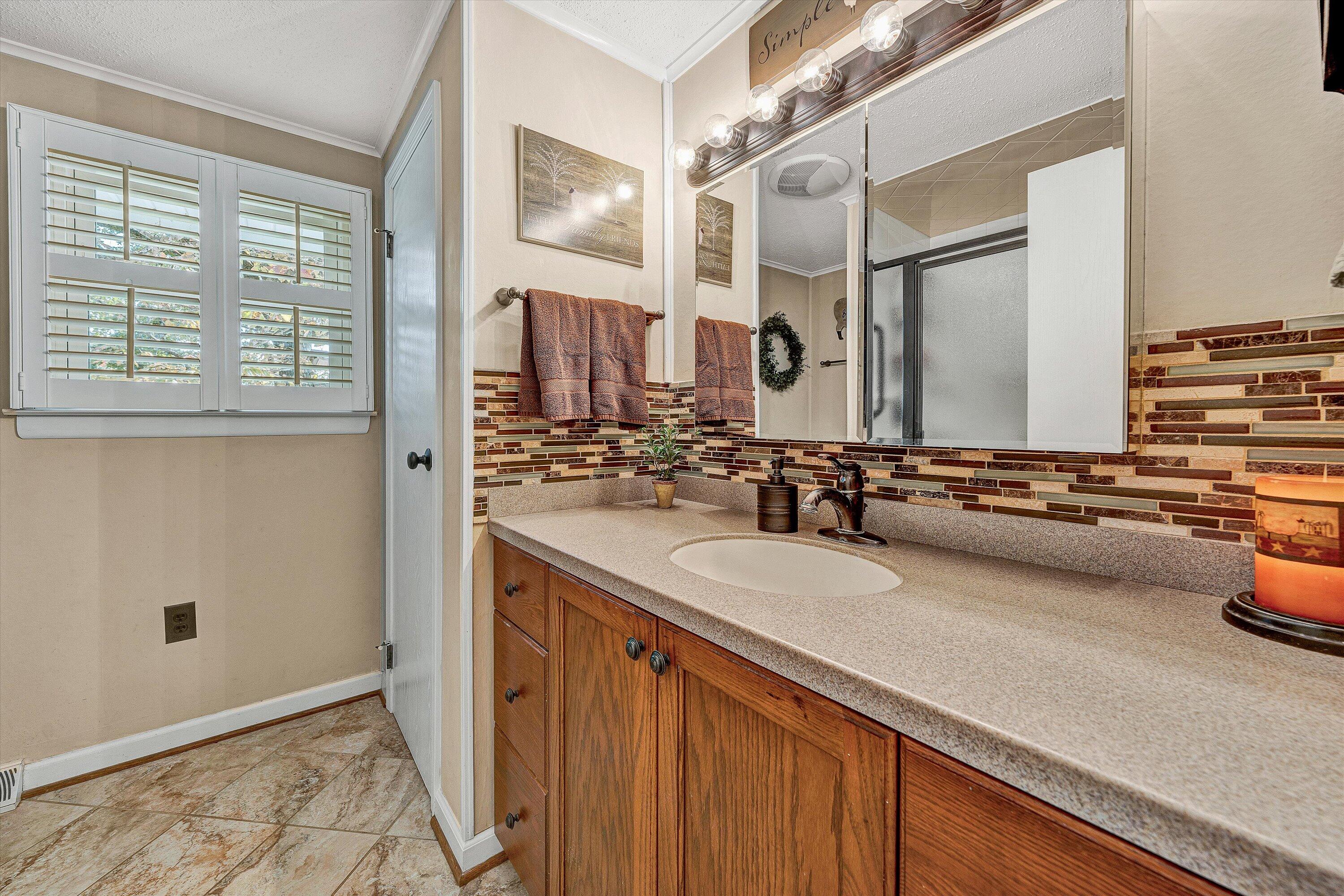 151 Twin Oaks Road Wirtz, VA 24184 - Photo 21 of 41 Updated Entry Level Hall Bathroom