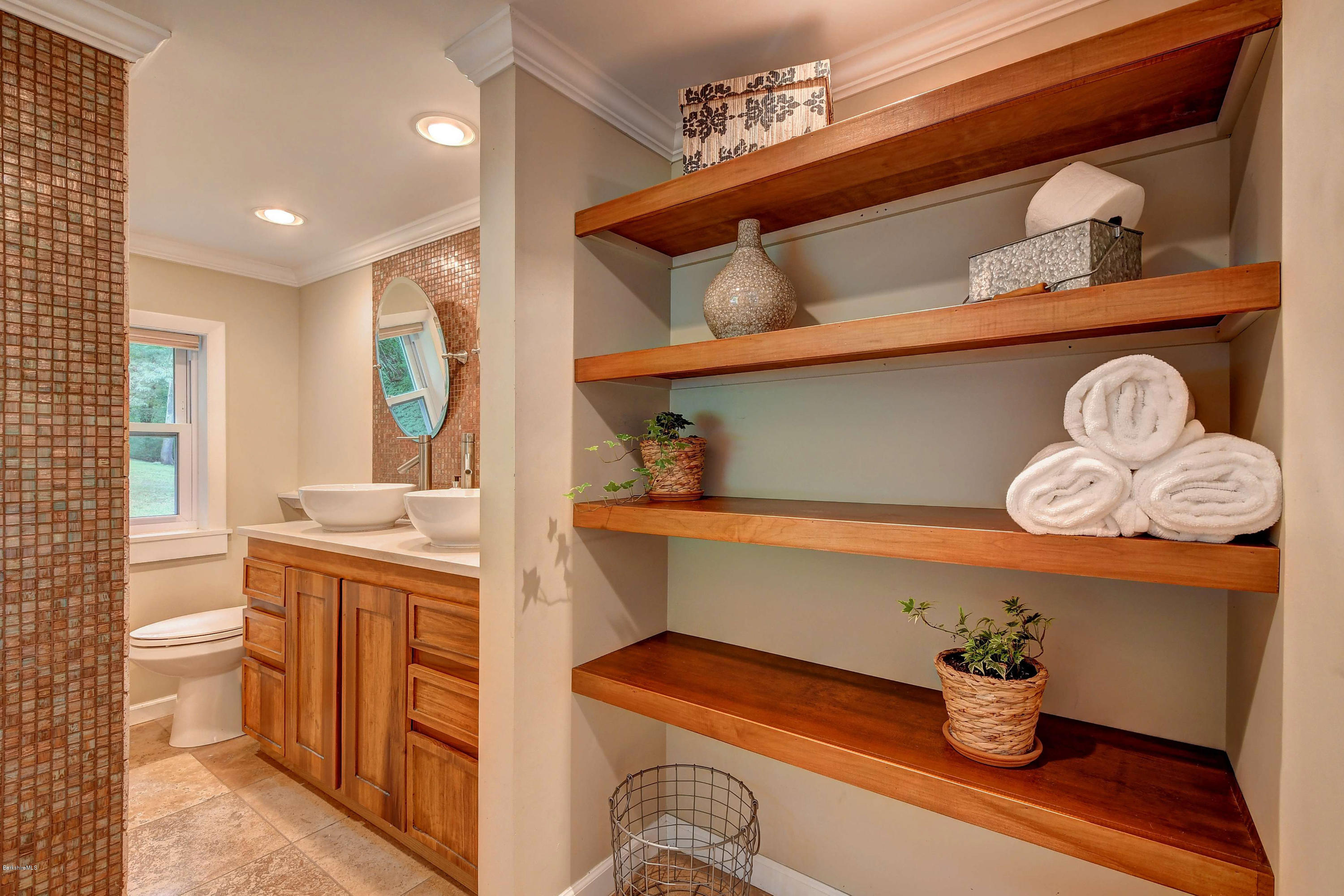 57 State Line Road West Stockbridge, MA 01266 - Photo 11 of 21 a kitchen view with wooden cabinets and sink