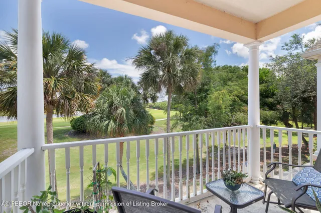 a view of a chair in a balcony