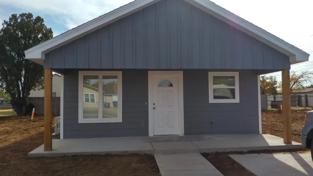 a backyard of a house