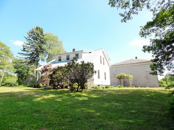 339 Amherst Road Pelham, MA 01002 - Photo 7 of 24 a garden with trees in front of it