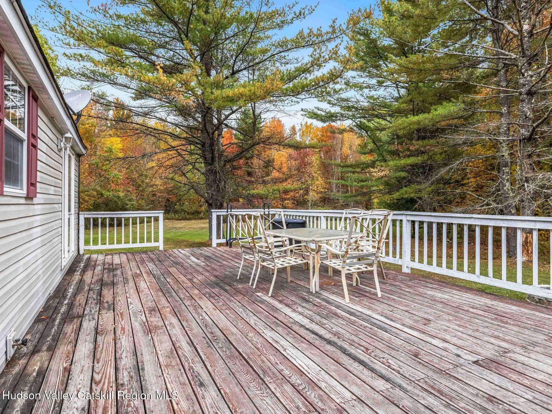 370 Begley Road Windham, NY 12496 - Photo 40 of 51 a view of a chairs on a deck