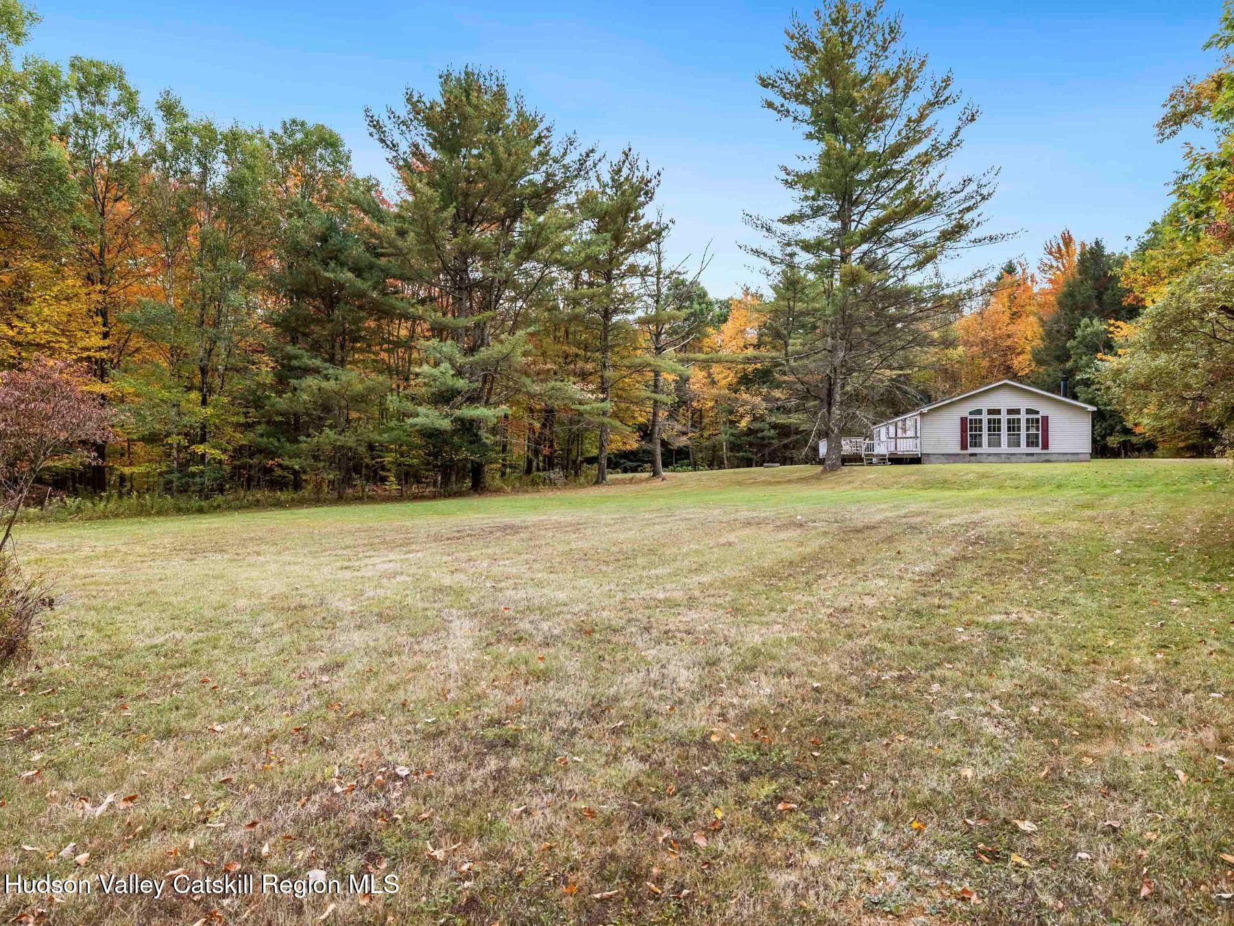 370 Begley Road Windham, NY 12496 - Photo 46 of 51 a view of yard with swimming pool and trees