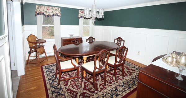 4 Lyn Path Hopkinton, MA 01748 - Photo 3 of 28 a dining room with furniture and chandelier