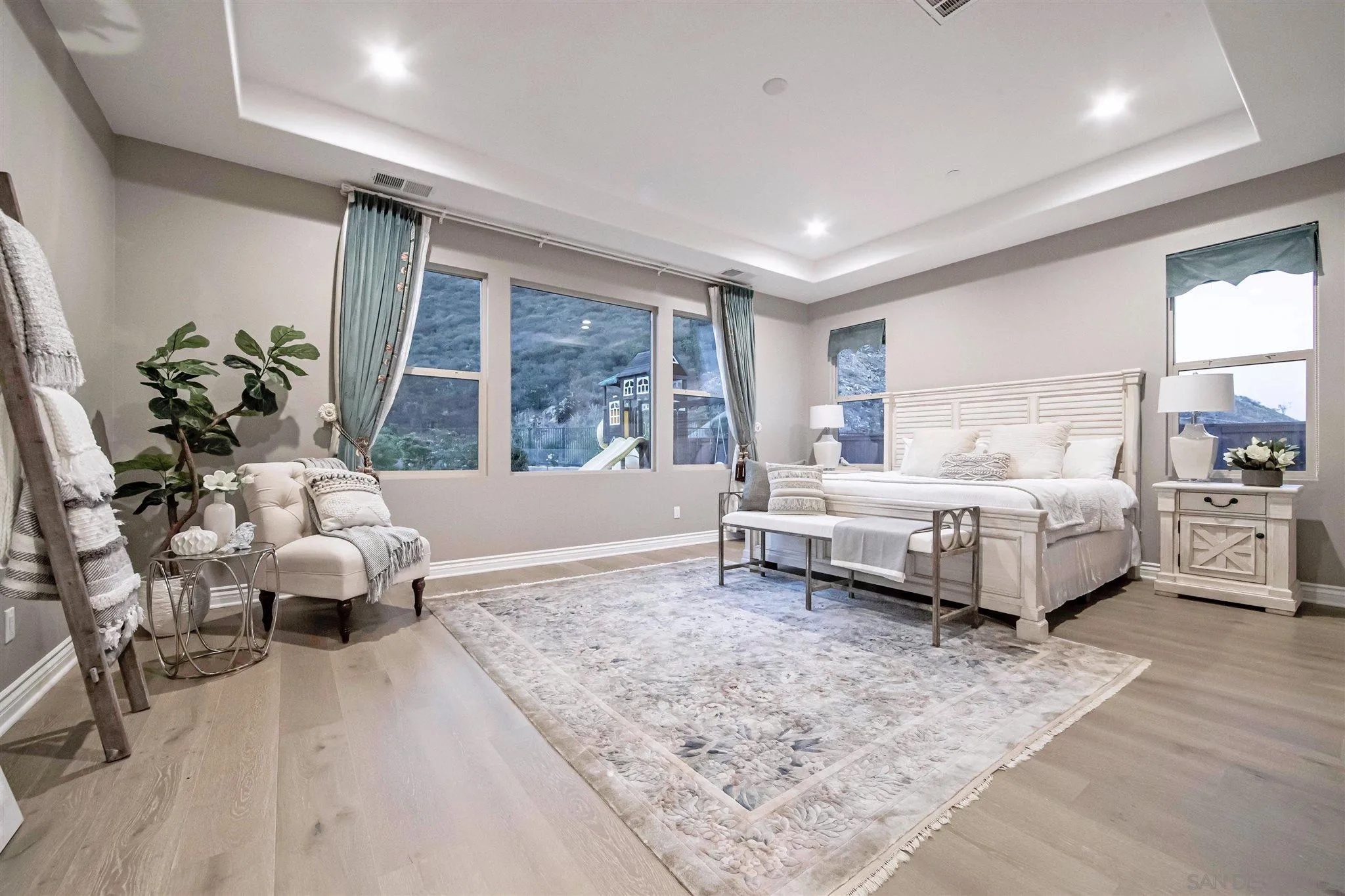 545 Ledge Street San Marcos, CA 92078 - Photo 28 of 55 a bedroom with furniture and a large window