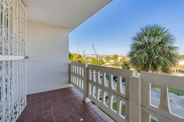 a view of a porch