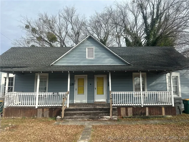 a front view of a house