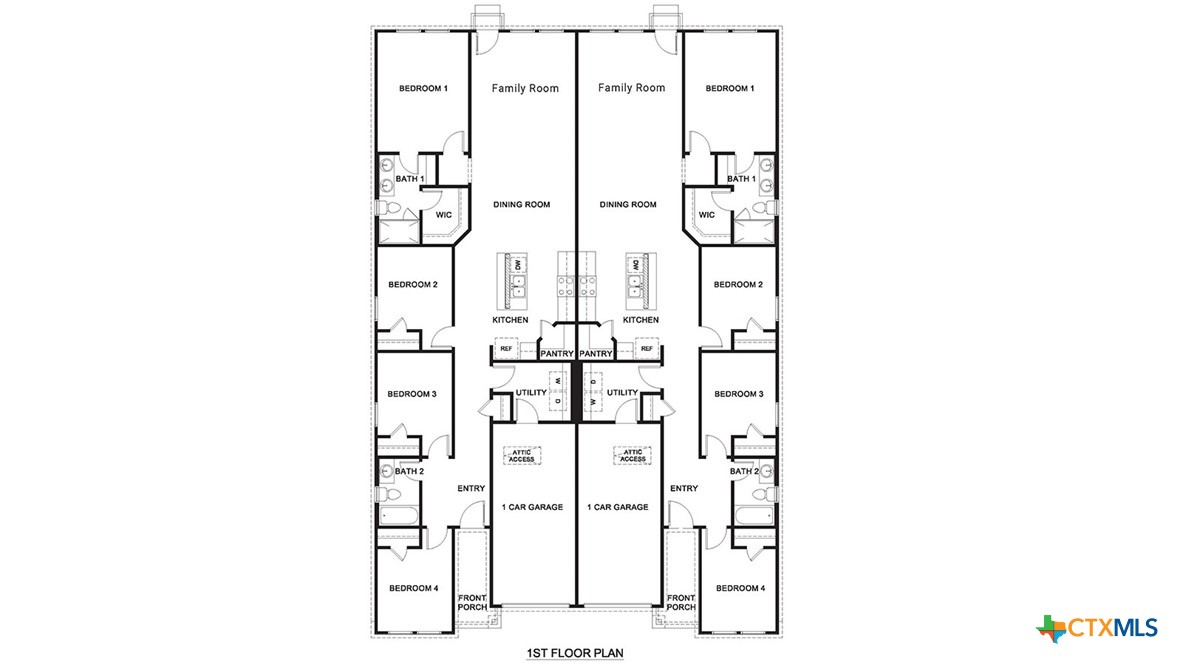 1129 Stone Vly Road Temple, TX 76502 - Photo 2 of 2 a picture of a bathroom with a shower curtain