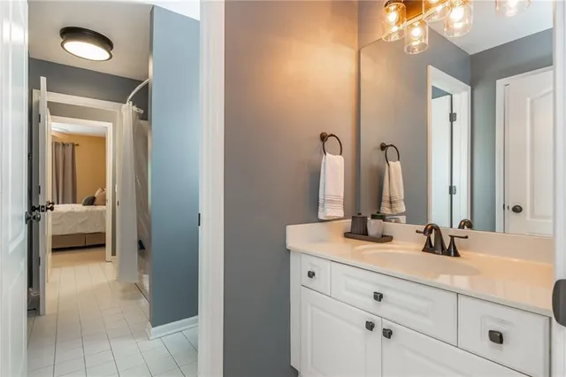 a view of a livingroom with furniture and a window