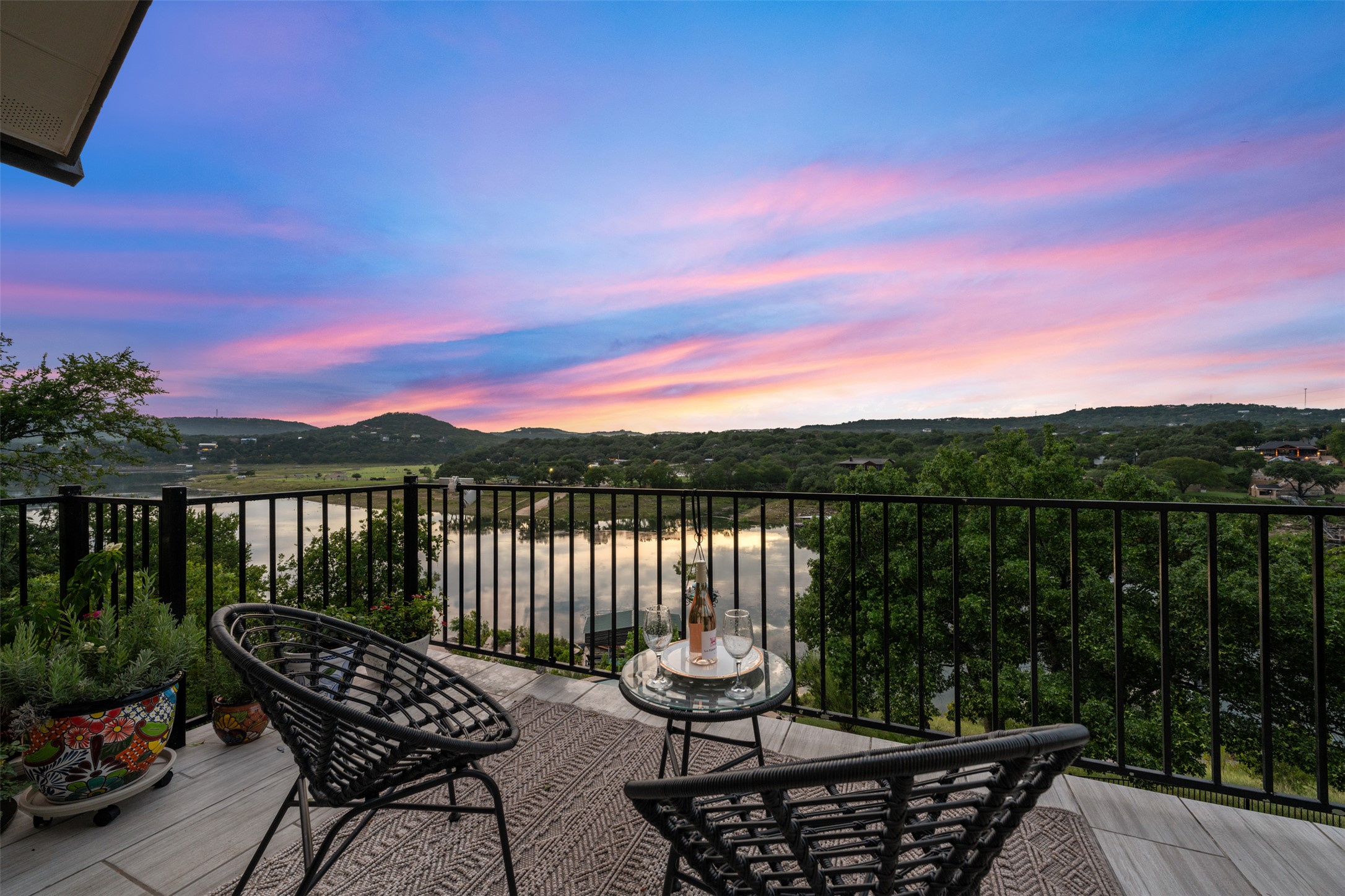 10716 Beach Road Leander, TX 78641 - Photo 29 of 39 Balcony featuring a water and mountain view