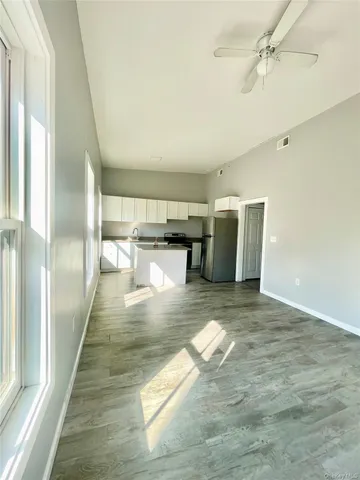 a view interior of a house and kitchen view