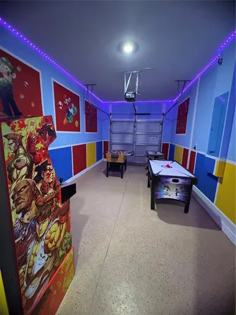 a room with furniture and couch