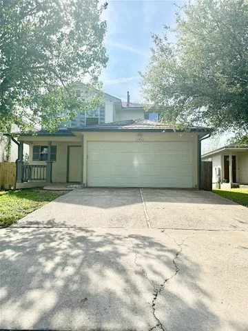 a view of backyard of house