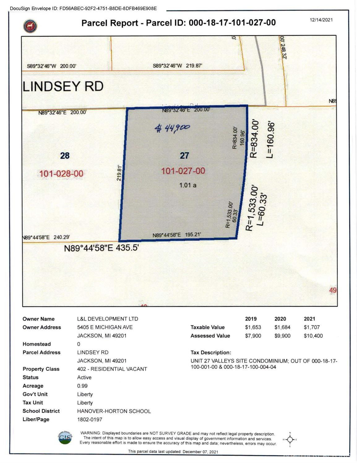 0 Lindsey Road, Unit 27 Jackson, MI 49201 - Photo 2 of 2 Photo 2