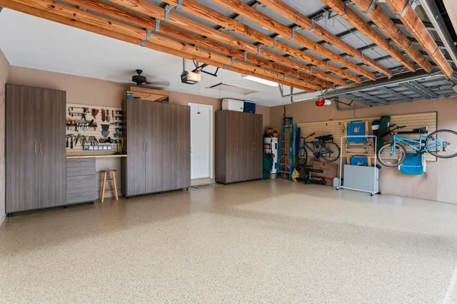 a view of a storage room