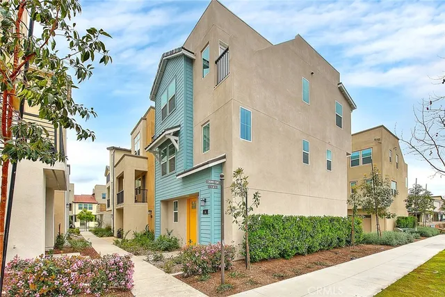 a view of a house with a street