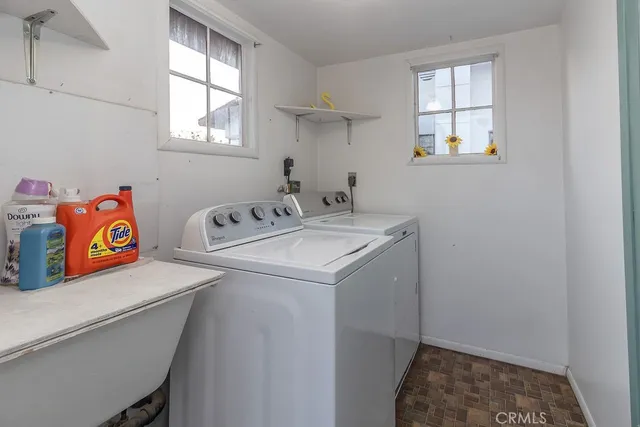 a storage and utility room