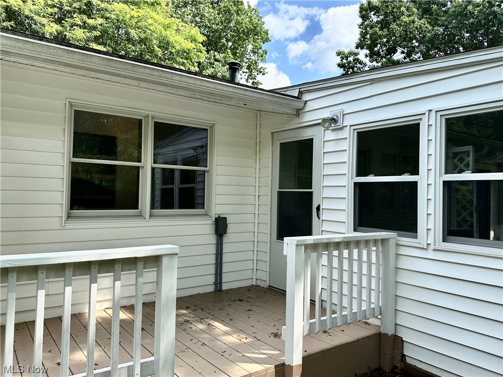 1009 Sandy Lake Road Kent, OH 44240 - Photo 32 of 35 Exterior deck from enclosed porch