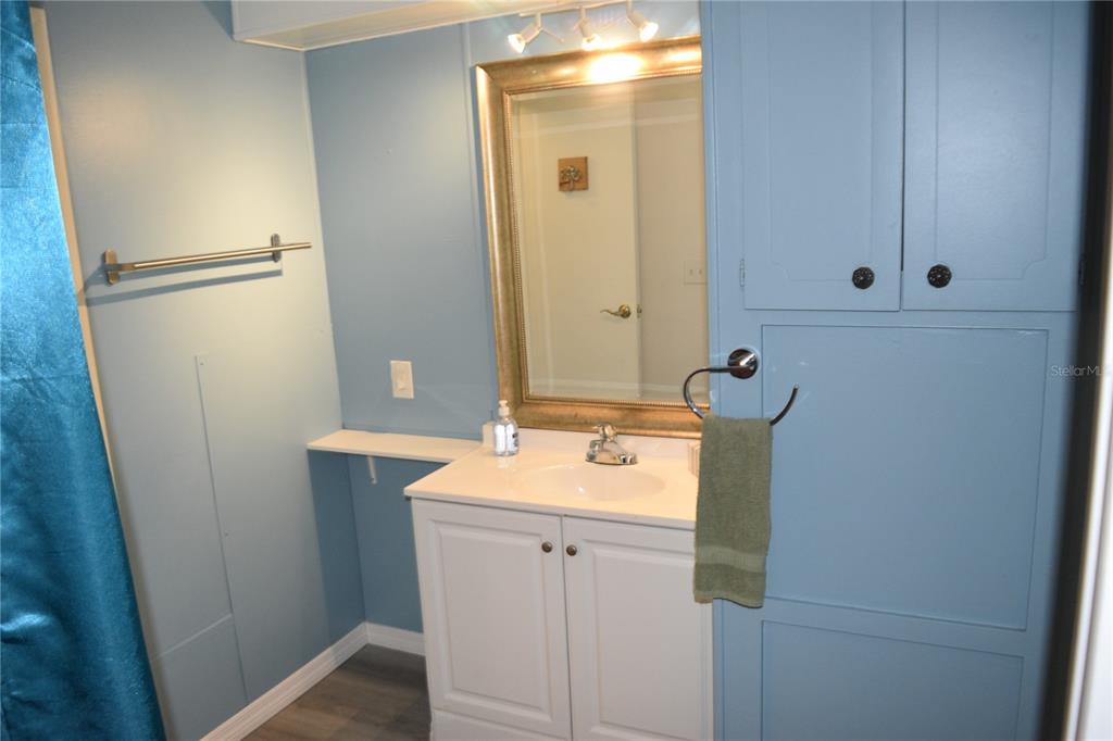 4407 Tucker Square New Port Richey, FL 34652 - Photo 59 of 69 a bathroom with a sink and a mirror