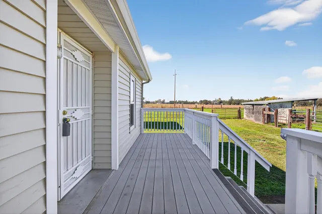 a view of balcony with city view