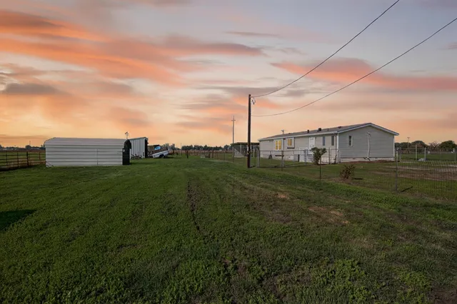 a view of a green field