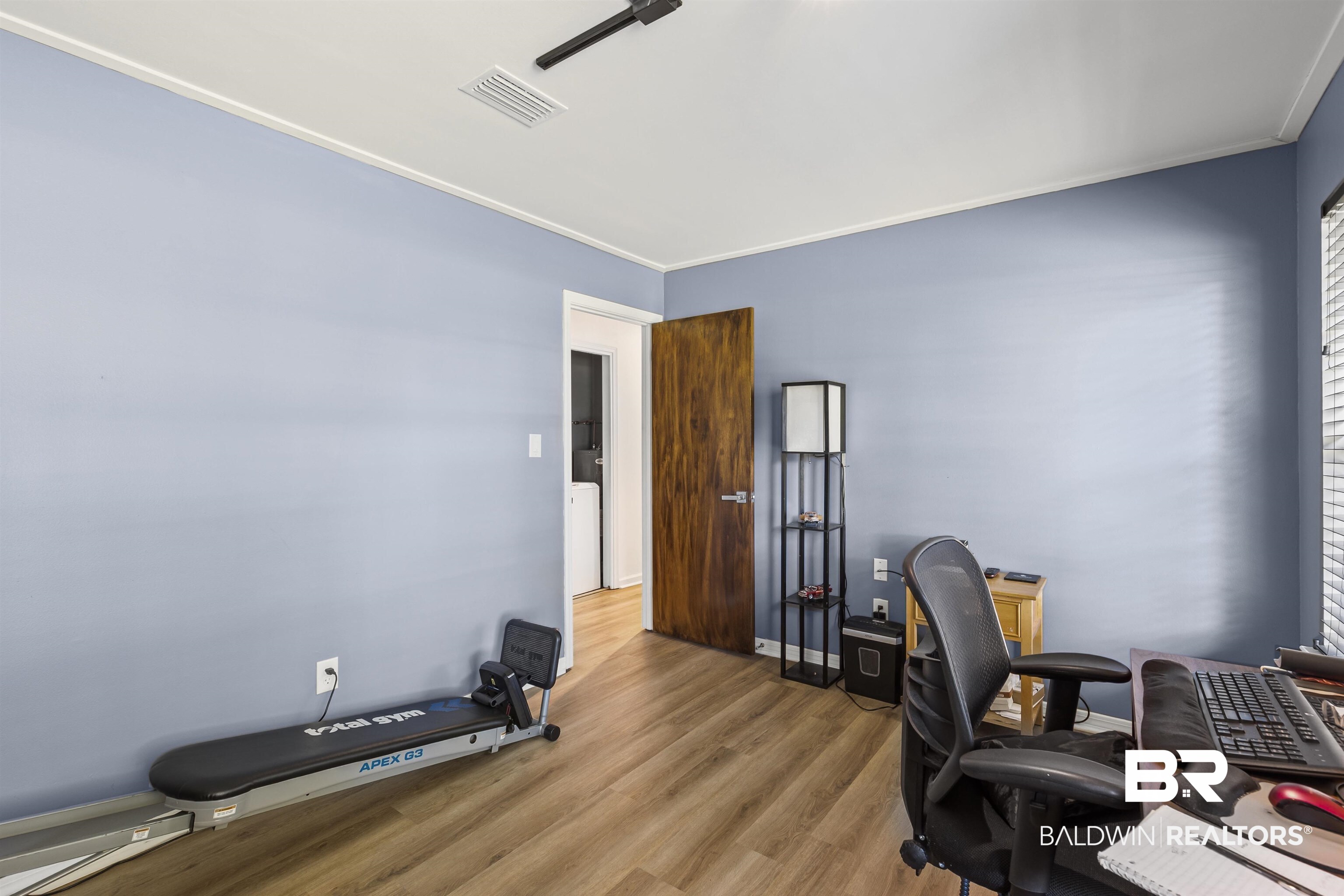 8911 Owassa Road Evergreen, AL 36401 - Photo 16 of 24 Office area featuring wood finished floors and crown molding