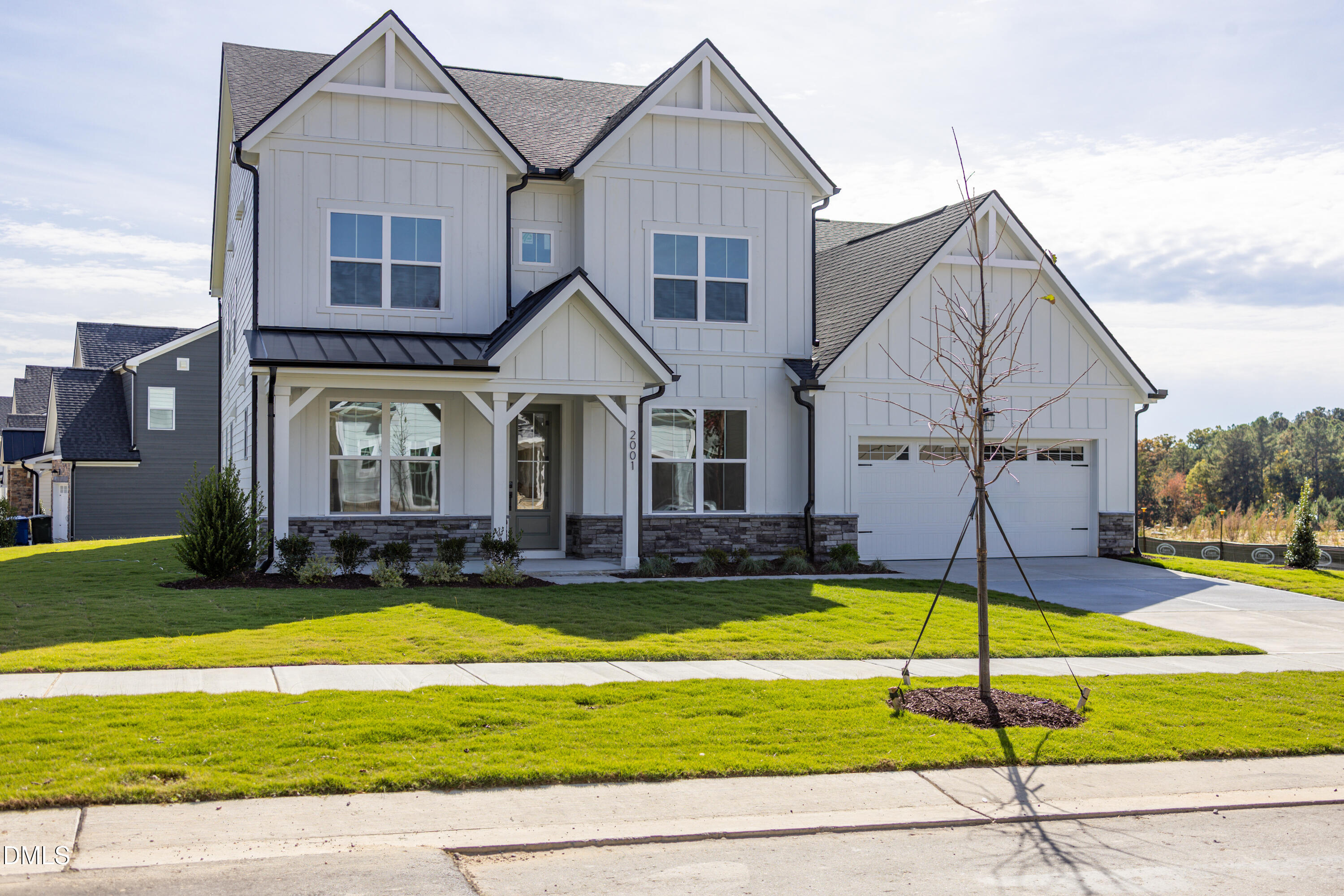 2001 Skipping Stone Drive Durham, NC 27705 - Photo 41 of 44 a view of a house with swimming pool and a yard