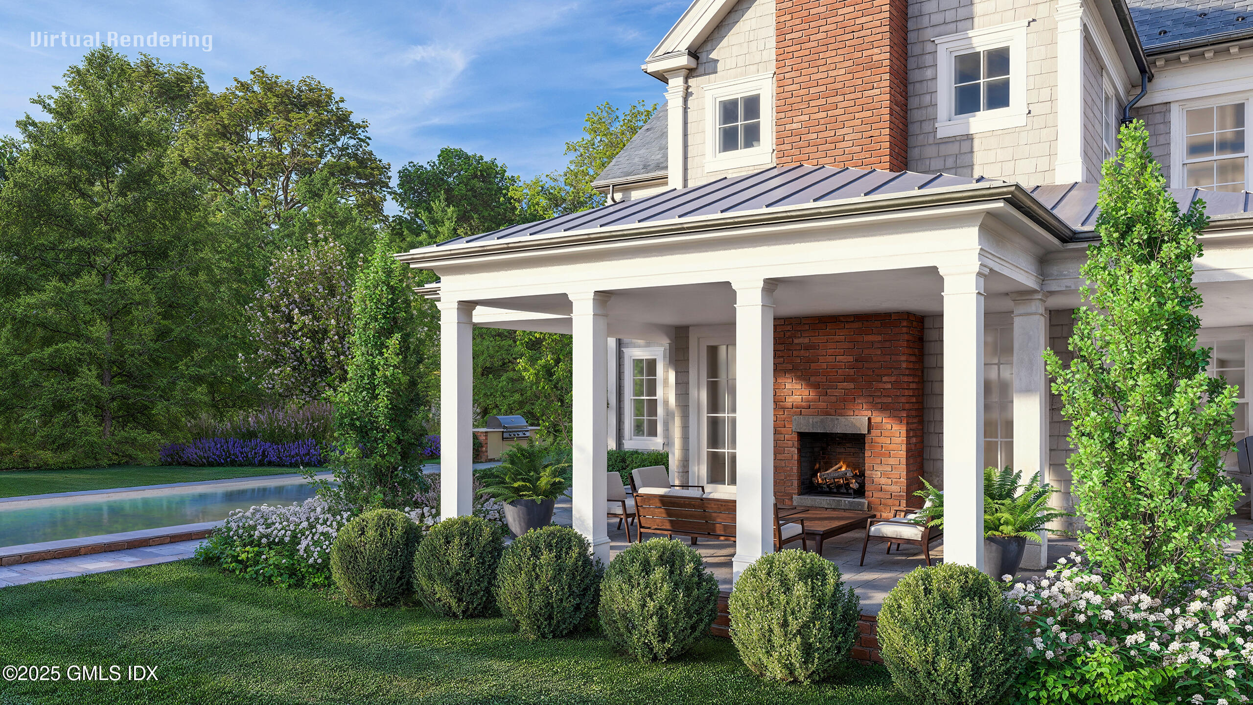 133 Doubling Road Greenwich, CT 06830 - Photo 8 of 13 Side Exterior Rendering