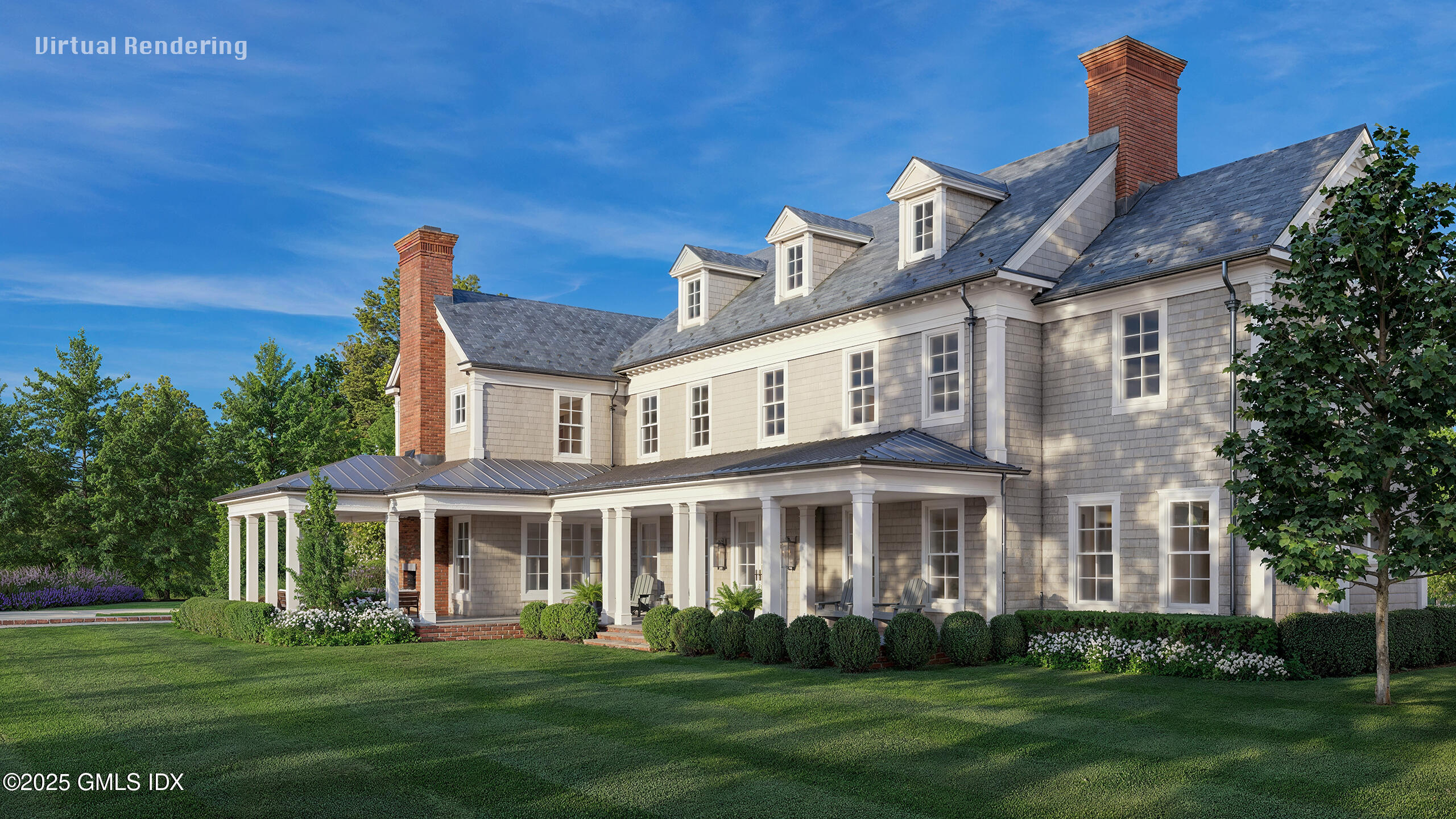 133 Doubling Road Greenwich, CT 06830 - Photo 9 of 13 Rear Exterior Rendering