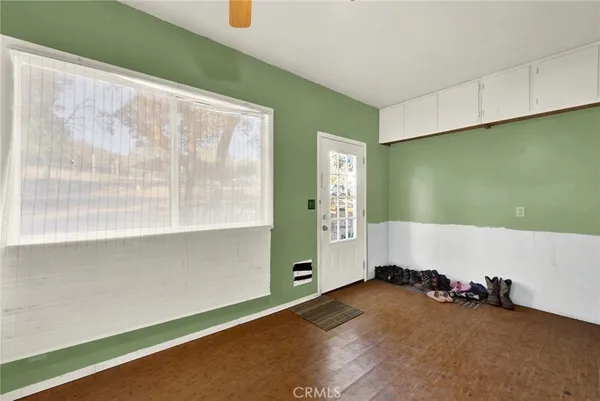 a view of a room with window