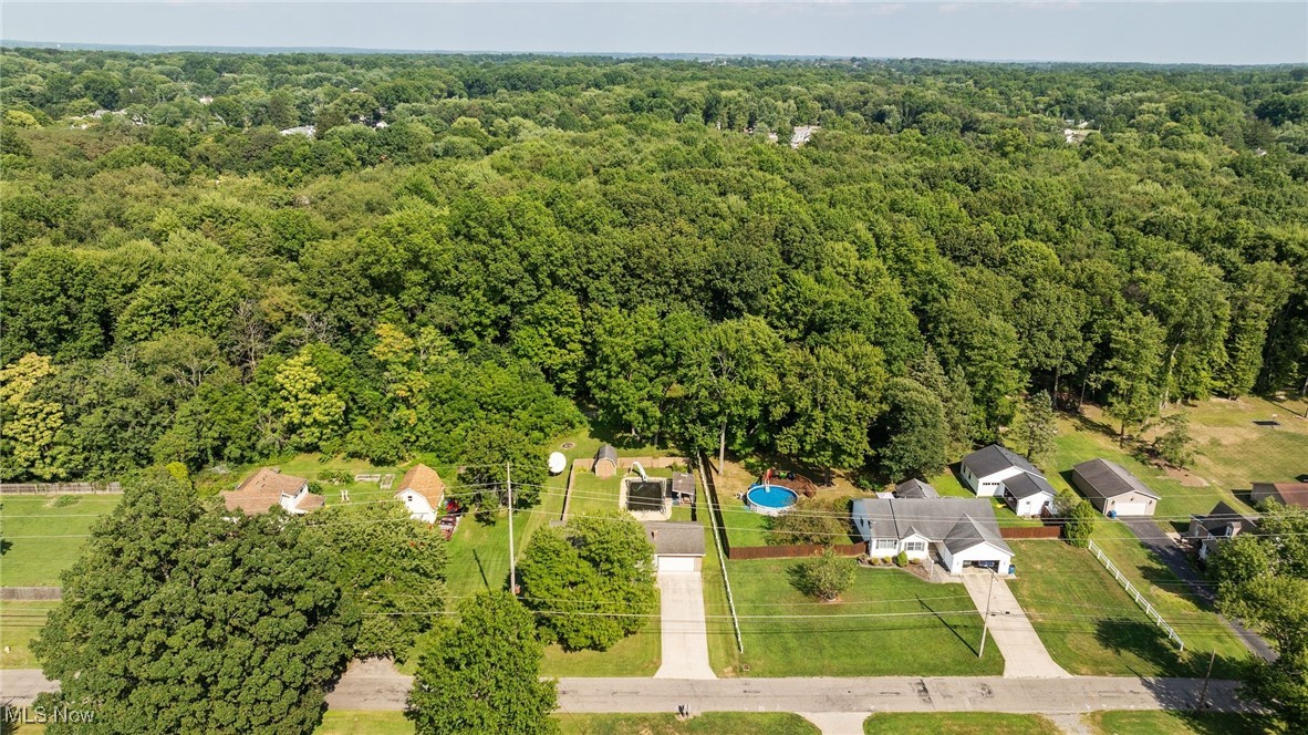 3907 Edwards Street Mineral Ridge, OH 44440 - Photo 3 of 45 Aerial view of a heavily wooded area