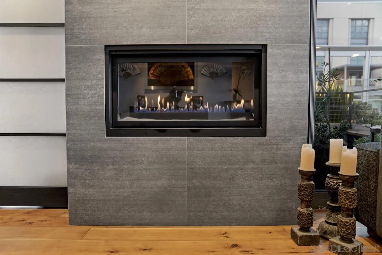 645 Front Street, Unit 2101 San Diego, CA 92101 - Photo 7 of 32 a closeup of a fireplace